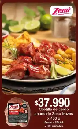 Jumbo Costilla de cerdo ahumado Zenu trozos oferta