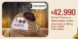 Jumbo Pernil Frescas y Maduradas cerdo ahumado oferta