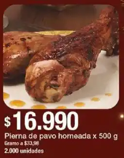 Jumbo Pierna de pavo horneada oferta