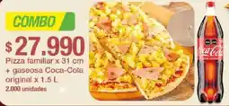 Jumbo Pizza familiar + Coca-Cola original oferta