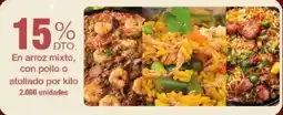 Jumbo En arroz mixto, con pollo o atollado oferta