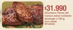 Jumbo Churrasco pavos del campo sabor rostizado ahumado oferta