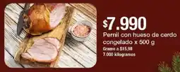 Jumbo Pernil con hueso de cerdo congelado oferta