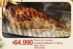 Jumbo Majada pierna de cordero navideña oferta