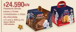 Jumbo Panetone bimbo pasas y frutas cristalizadas o chips de chocolate oferta