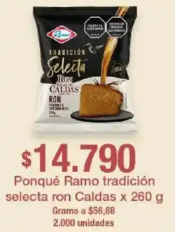 Jumbo Ponqué ramo tradición selecta ron caldas oferta
