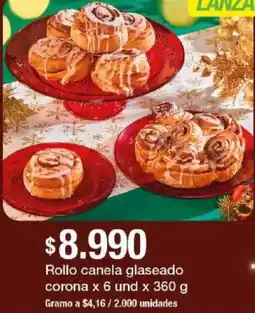 Jumbo Rollo canela glaseado corona oferta