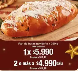 Jumbo Pan de frutas navideño oferta