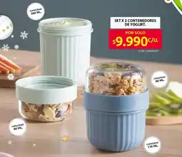 Ara Contenedores de yogurt oferta