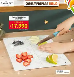 Ara Smukee kitchen tabla para picar en vidrio oferta