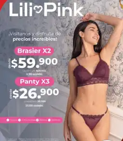 Jumbo Lili pink brasier x2 oferta