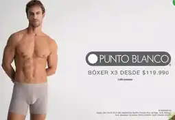 Jumbo Punto blanco bóxer x3 oferta