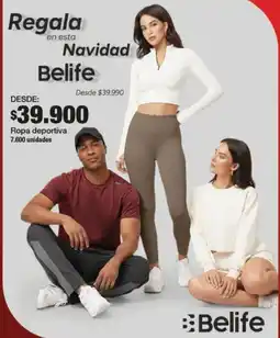 Jumbo Navidad belife ropa deportiva oferta