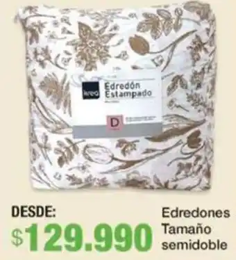 Jumbo Edredones tamaño semidoble oferta