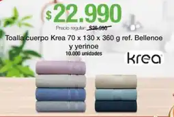 Jumbo Krea toalla cuerpo oferta