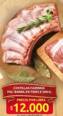 Ara Costillas fazenda pal' barril en tiras oferta