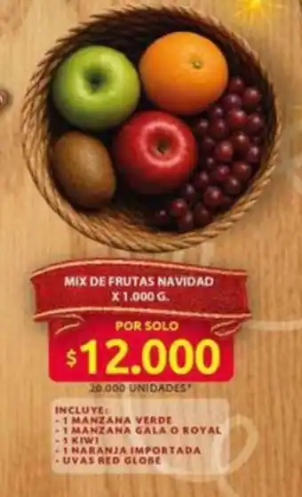 Mix de frutas navidad