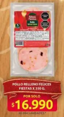 Ara Pollo relleno felices fiestas oferta
