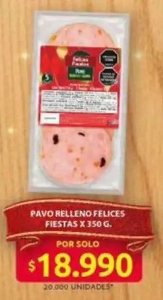 Pavo relleno felices fiestas