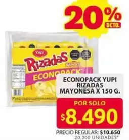 Ara Econopack yupi rizadas mayonesa oferta