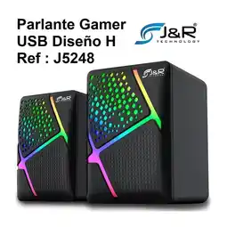 Falabella Parlantes JyR Gaming Speaker RGB J5248 oferta
