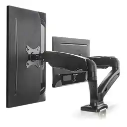 Falabella Soporte Brazo Monitor Para 2 Pantallas Lcd Led Escritorio Color Negro oferta