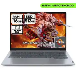 Falabella PORTATIL THINKBOOK RYZEN 5-7533HS 16GB RAM 512GB SSD 14 WUXGA oferta