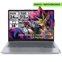 Falabella PORTATIL THINKBOOK RYZEN 5-7533HS 24GB RAM 512GB SSD 14 WUXGA oferta