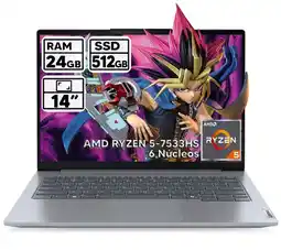 Falabella PORTATIL THINKBOOK RYZEN 5-7533HS 24GB RAM 512GB SSD 14 WUXGA oferta