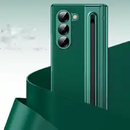 Falabella Estuche urban Leather + pencil compatible con samsung Z Fold6 verde oferta