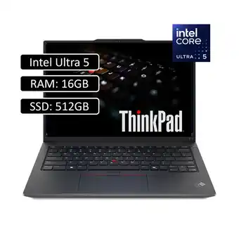 Falabella PORTATIL THINKPAD E14 ULTRA 5 125U RAM 16GB - SSD 512GB -WIN11 PRO - 14 oferta