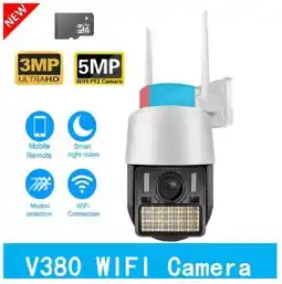 Falabella Cámara Ptz Exterior Wifi 3mp Hd Con Alarma Sirena Full Color SD 64 GB oferta