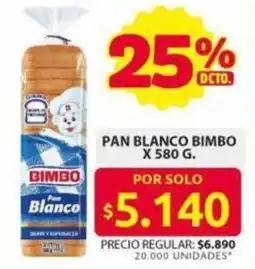 Ara Bimbo pan blanco oferta