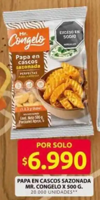 Ara Mr. Congelo papa en cascos sazonada oferta