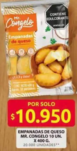 Ara Mr. Congelo empanadas de queso oferta