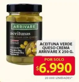 Ara Arrivare aceituna verde queso crema oferta