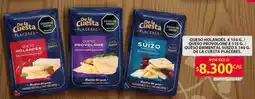 Ara De la Cuesta PLaceres queso holandas/provolone/emmental suizo oferta