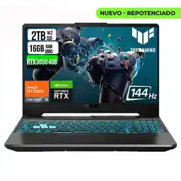 Falabella TUF A15 AMD RYZEN 5 7535HS SSD 2TB RAM 16GB DDR5 15,6 FHD RTX 3050 4GB oferta