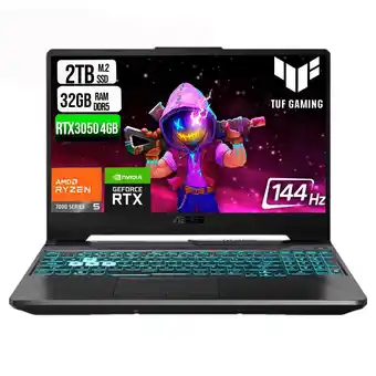 Falabella TUF A15 AMD RYZEN 5 7535HS SSD 2TB RAM 32GB DDR5 15,6 FHD RTX 3050 4GB oferta