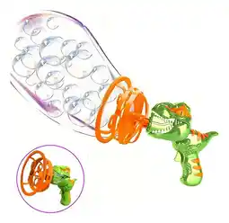 Falabella Pistola De Burbujas Grandes Estilo Dinosaurio Rex Juguete Verde oferta