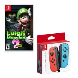 Falabella Control Switch Joy-con Neon Con Juego Luigis Mansion 2 HD oferta