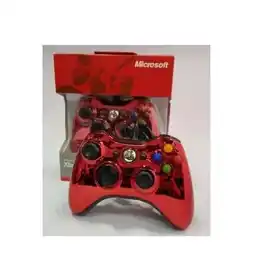 Falabella Control Para Xbox 360 Y Pc Metalizado Alámbrico Rojo oferta