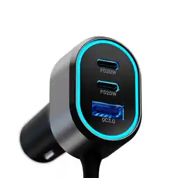 Falabella KX Car Charger 100W Max 4xUSB-C PD30W + 2xUSB-A QC 3.0 Extension Cable oferta