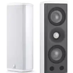 Falabella M8 parlante frontal surround blanco par oferta