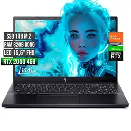 Falabella NITRO AMD RYZEN 5-7535HS RTX 2050 4GB SSD 1TB RAM 32GB LED 15,6 FHD 144Hz oferta