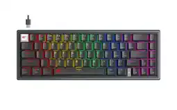 Falabella TECLADO MECANICO GAMER NEGRO COMPACTO TIPO C RGB 20 MODOS oferta