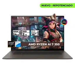 Falabella ZENBOOK TÁCTIL AMD RYZEN AI 7 350 NPU 50TOPS 24 GB RAM 2TB SSD 16 OLED oferta