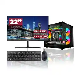 Falabella Computador Gamer Ryzen 5 5600GT RAM 16GB SSD 512GB Monitor 22 Pulgadas 100Hz oferta