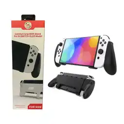Falabella Hand Grip Controller + 4 Grips Para Switch/ Oled Negro oferta