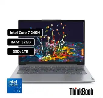 Falabella PORTATIL THINKBOOK CORE 7 240H - 32GB DDR5 - 1TB SSD - 14 WUXGA - RJ45 - WIN 11 PRO oferta
